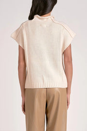 Crewneck Cap Sleeve Sweater Elan