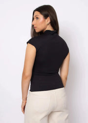 Yvette Funnel Neck Draped Top RD Style