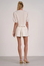 Amelia Eyelet Blouse Elan