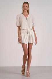 Amelia Eyelet Blouse Elan