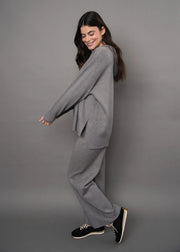 Ametrine Knit Hooded Pullover & Pant Set RD Style