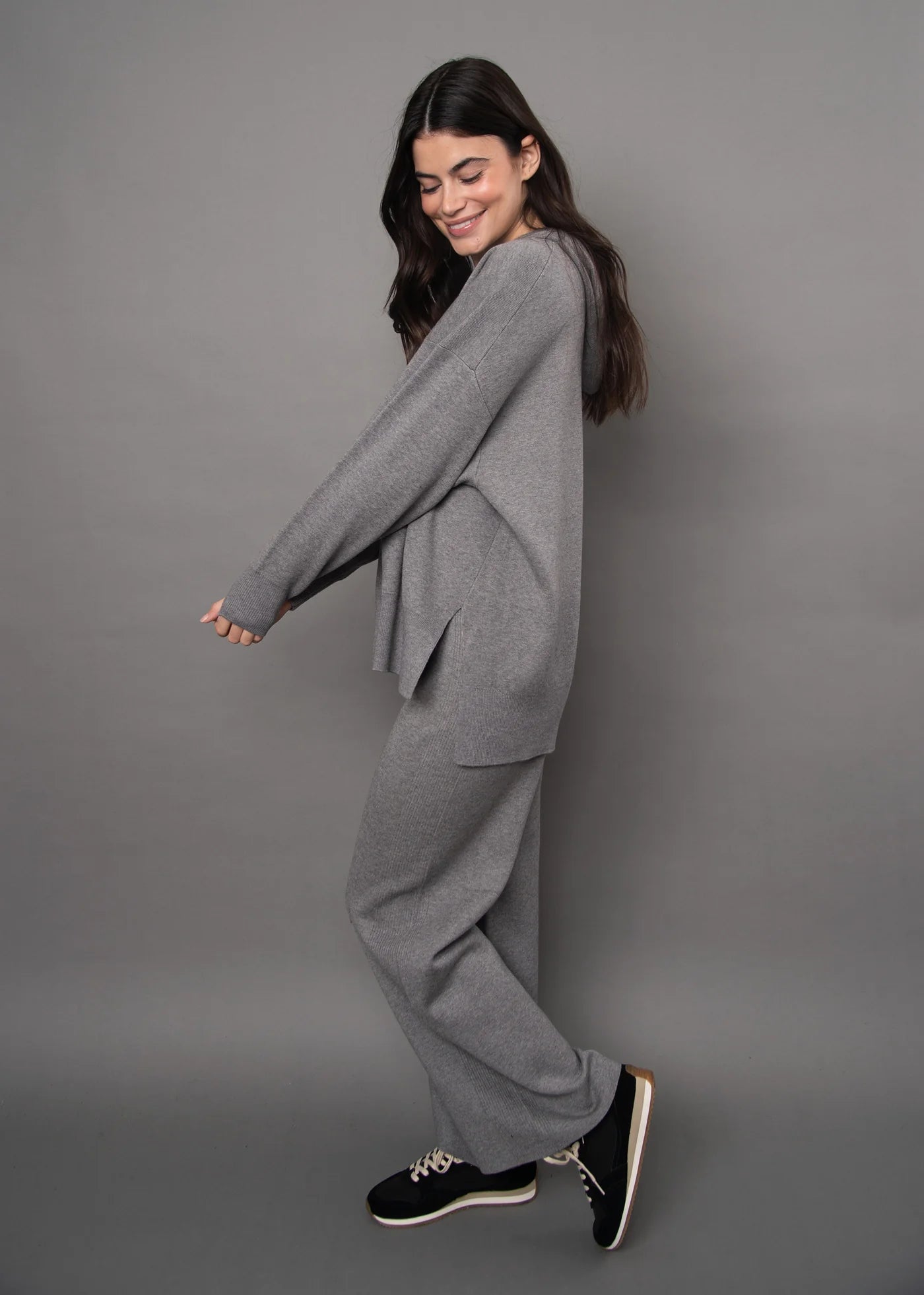 Ametrine Knit Hooded Pullover & Pant Set RD Style