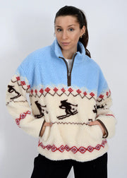 Alpine Sherpa Quarter-Zip Front Jacket RD Style