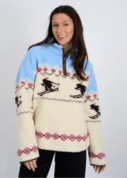 Alpine Sherpa Quarter-Zip Front Jacket RD Style