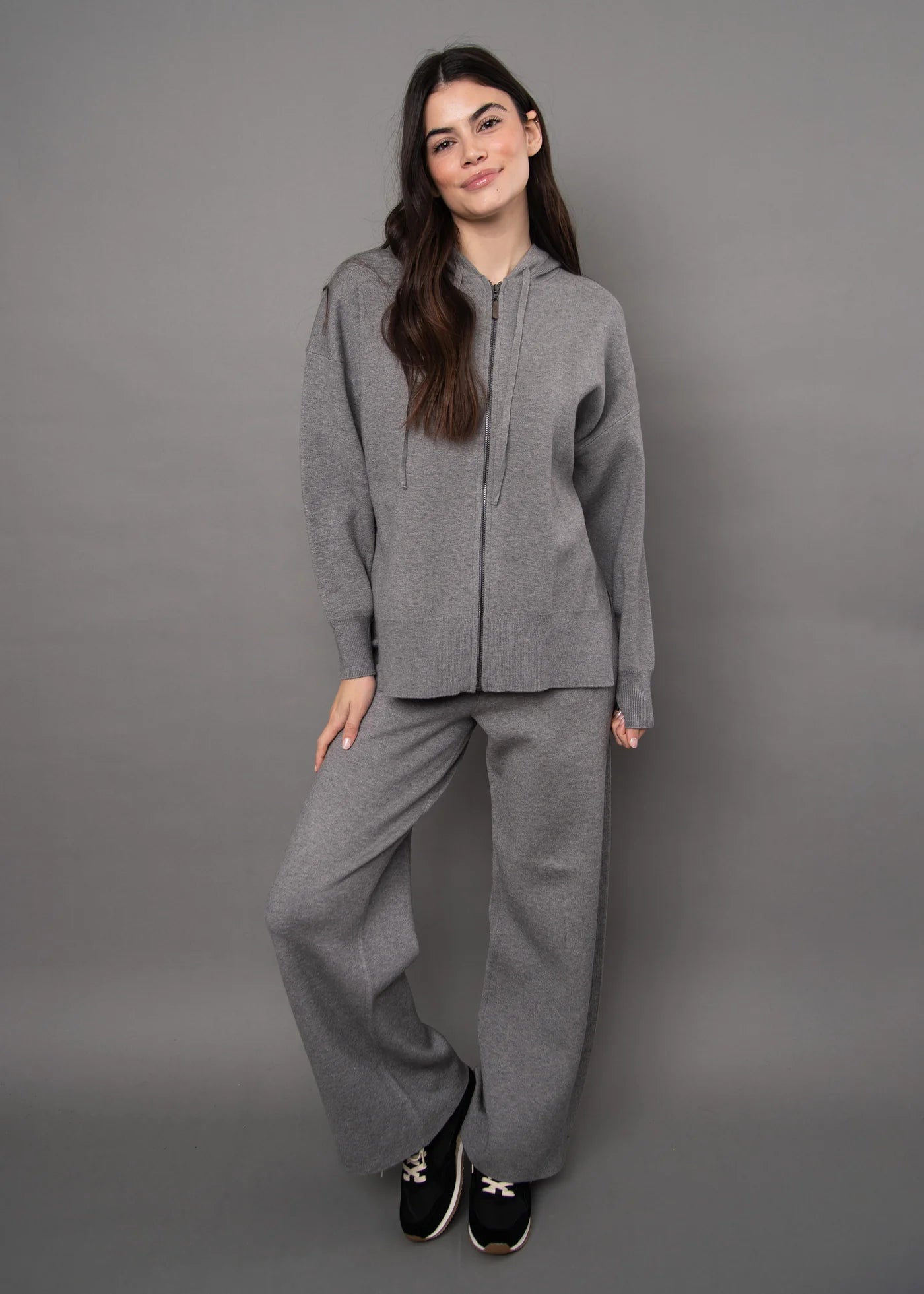 Ametrine Knit Hooded Pullover & Pant Set RD Style