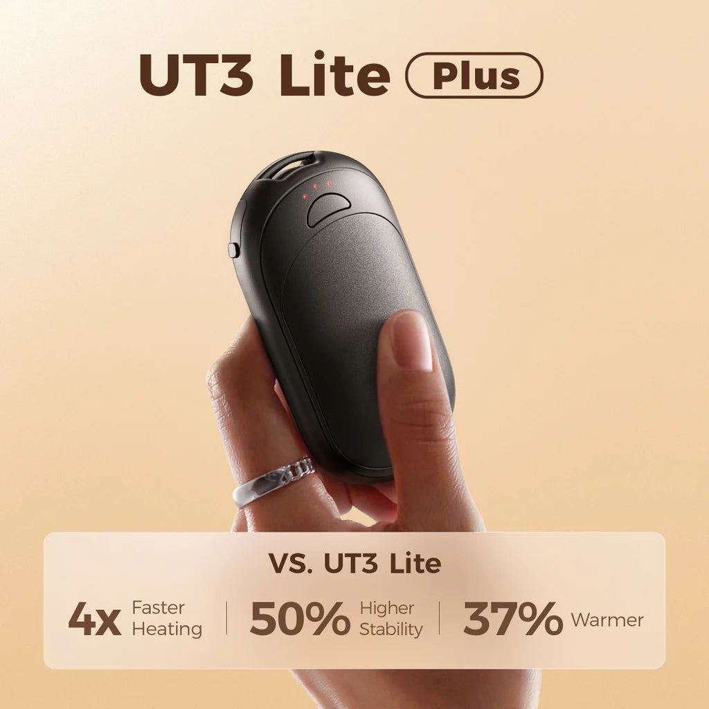 UT3 Lite Plus Rechargeable Handwarmer in Black Ocoopa