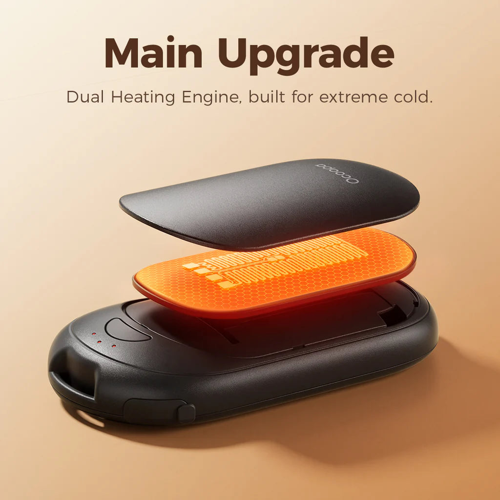 UT3 Lite Plus Rechargeable Handwarmer in Black Ocoopa