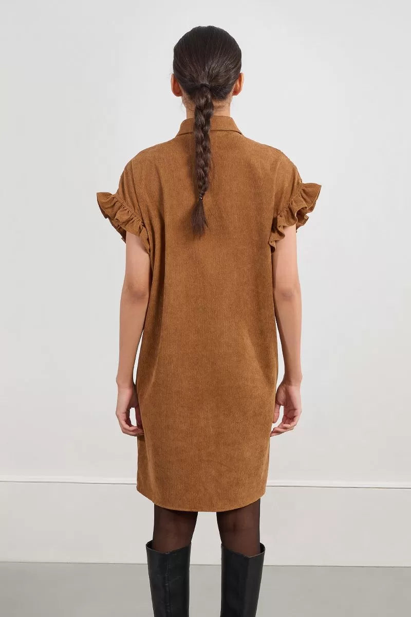 Short Pleated Shirt Dress Molly Bracken