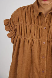 Short Pleated Shirt Dress Molly Bracken