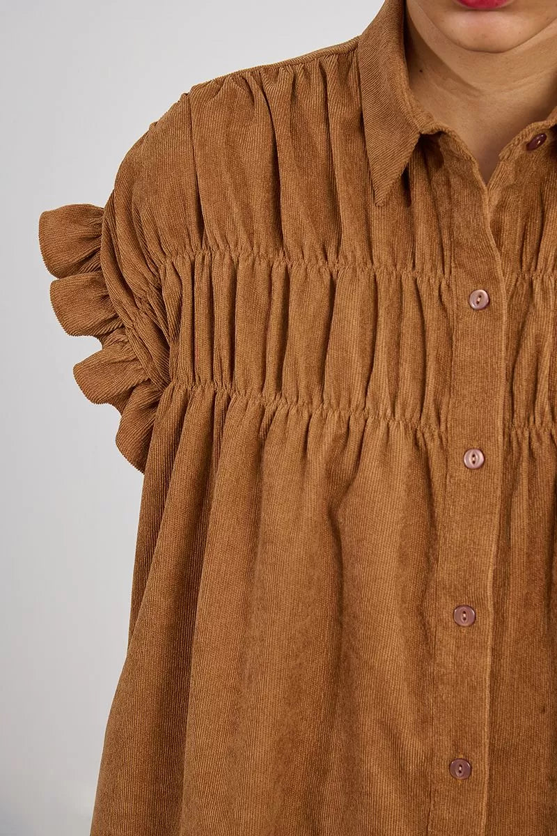 Short Pleated Shirt Dress Molly Bracken