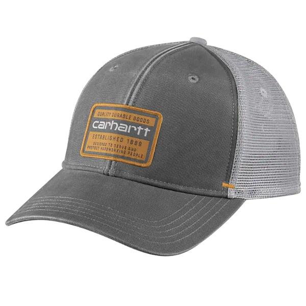 MEN'S CANVAS MESH BACK QUALITY GRAPHIC CAP CHR/CHARCOAL