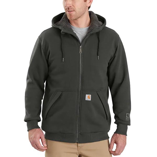 RAIN DEFENDER MIDWEIGHT SHERPA-LINED FULL-ZIP SWEATSHIRT 306/PEAT