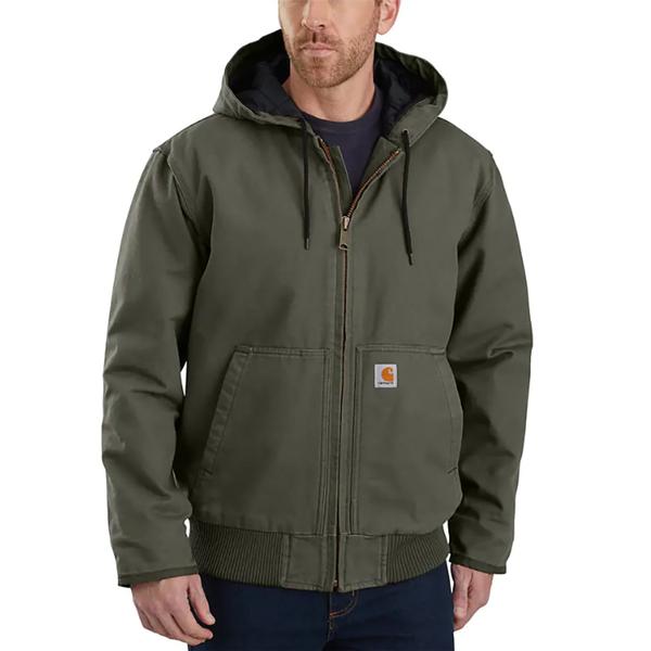 MEN`S J130 WASHED DUCK ACTIVE JACKET MOS/MOSS