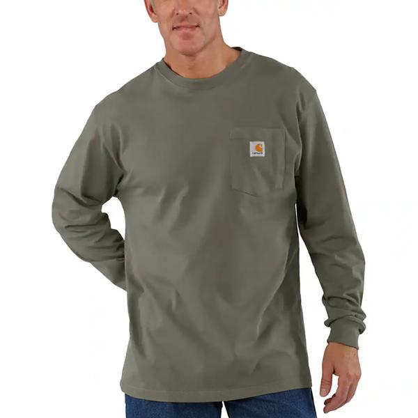 Workwear Long-Sleeve Pocket T-Shirt DOV/DUSTYOLIVE