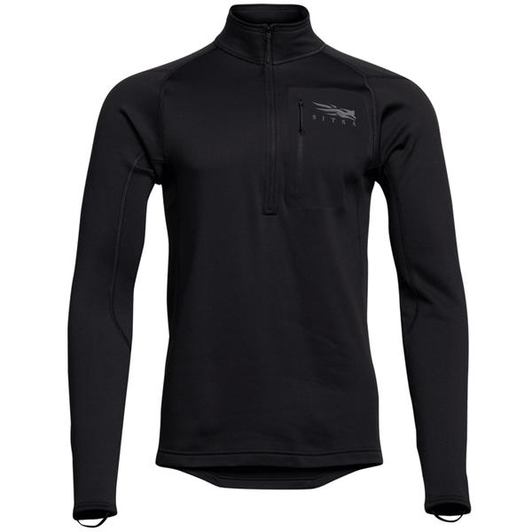 MEN'S CORE MID WEIGHT ZIP-T BK/BLACK