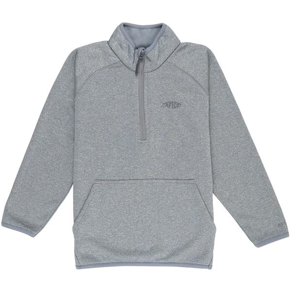 BOYS VISTA PERFORMANCE 1/4 ZIP HEATHERGREY