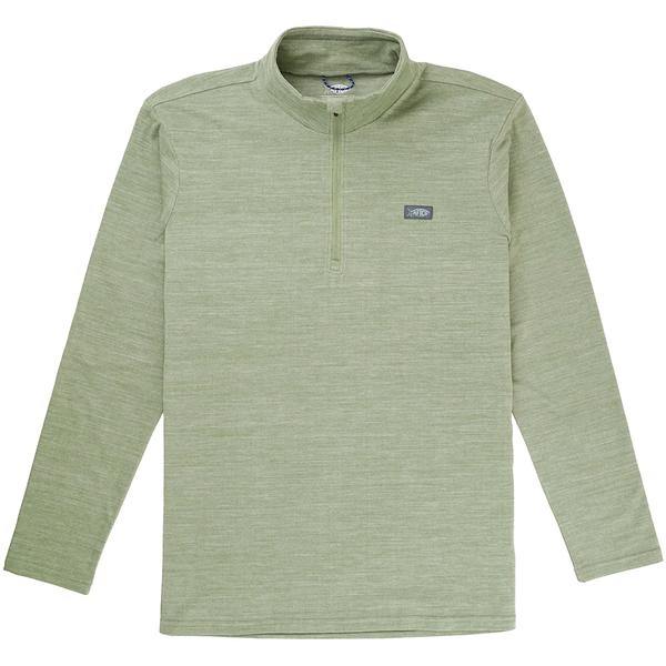 COASTAL LAYER 1/4-ZIP SAGEHEATHER