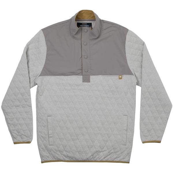 BIGHORN QUILTED PULLOVER GRY/LIGHTGREY