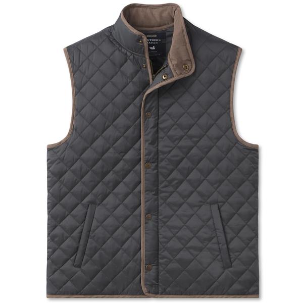 HUNTINGTON QUILTED VEST SLT/SLATE