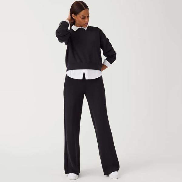 AIR ESSENTIALS WIDE LEG PANT VERYBLACK