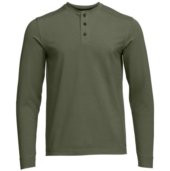 FOOTHILLS L/S HENLEY OLV/OLIVEGREEN