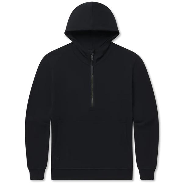 ANGIE ACTIVE HALF-ZIP HOODIE BLK/BLACK