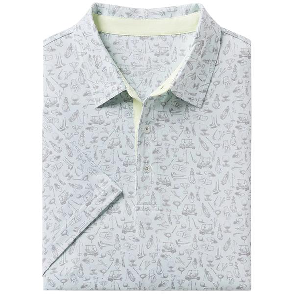 MEN'S TRAPPED IN PRINTED POLO 1624/TAPPEDIN