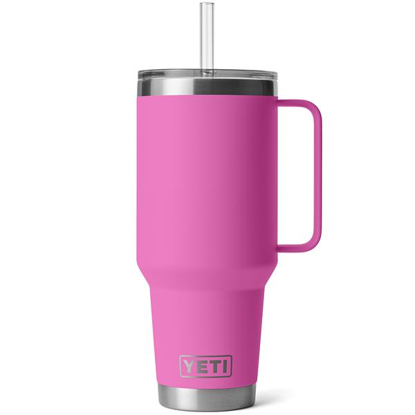 RAMBLER 42OZ STRAW MUG WILDFLOWER Fuchsia