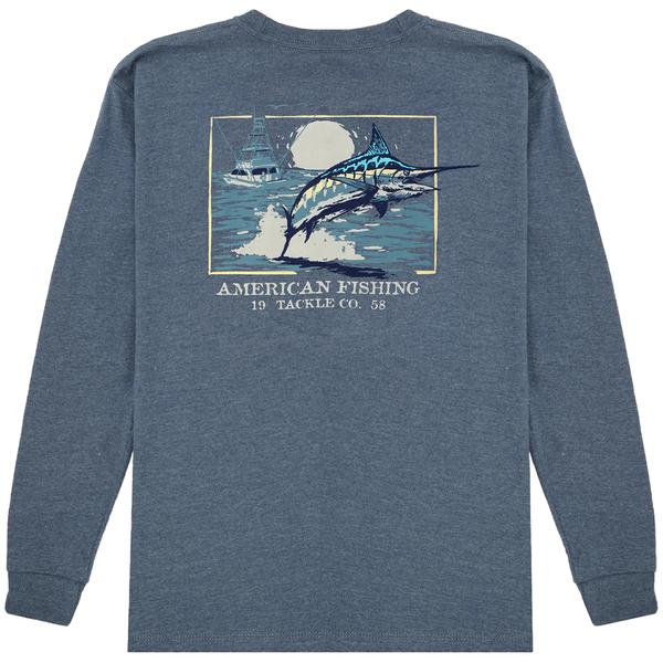 FLYING BILL L/S TEE MIDNIGHTHEATHER