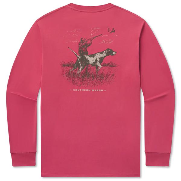 POINTER UPLANDER L/S TEE RHUBARB