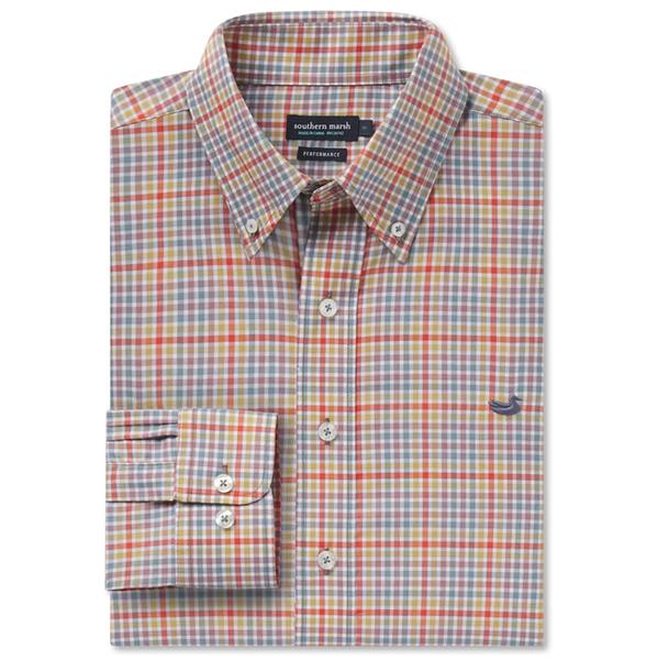 BAKER PERFORMANCE GINGHAM DRESS SHIRT