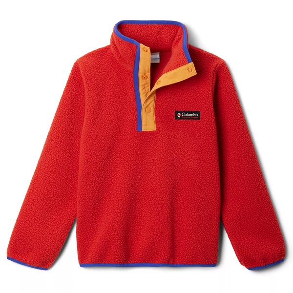 YOUTH HELVETIA II HALF SNAP FLEECE 698/SAILRED/SUN