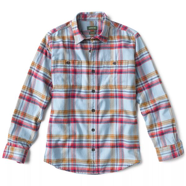 PERFECT FLANNEL SHIRT REG 41/DUSKBLUE