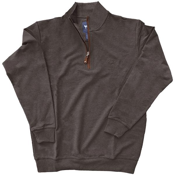 MEN`S FRENCH TERRY QUARTER-ZIP BRONZE